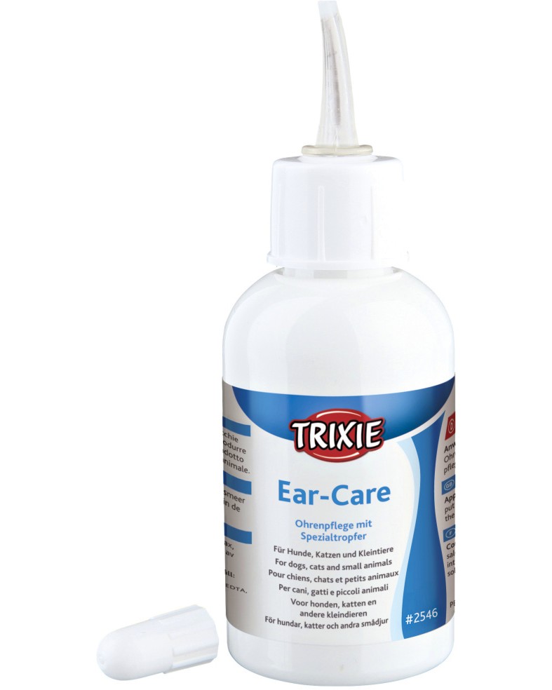 Почистващи капки за уши за домашни любимци Trixie Ear Care Почистващи капки за уши за домашни любимци Trixie Ear Care - 50 ml - продукт