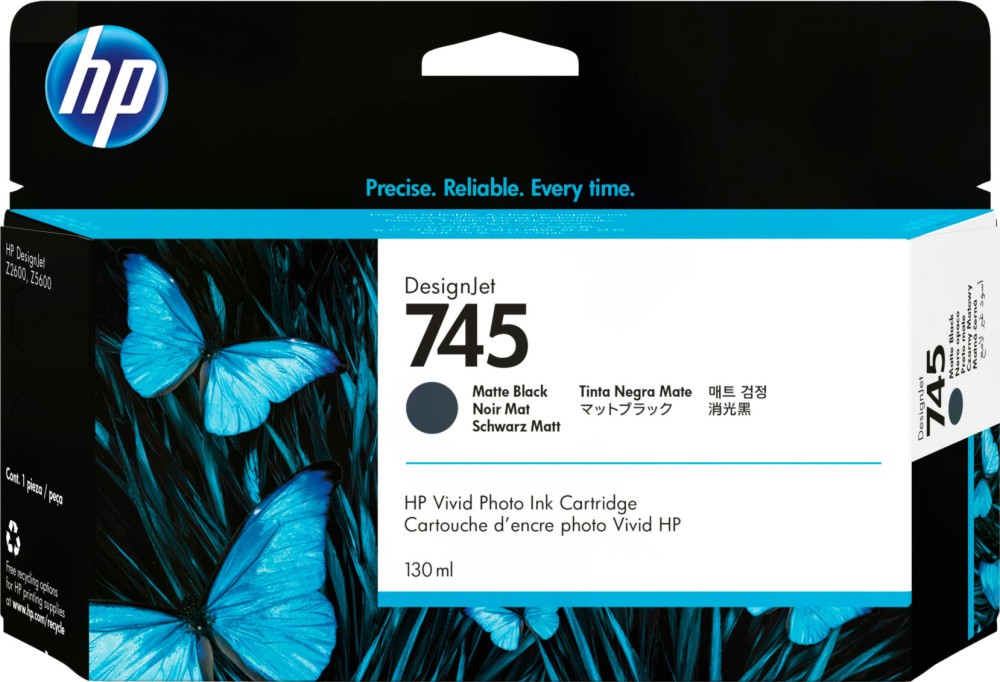     HP 745 Matte Black - 130 ml - 