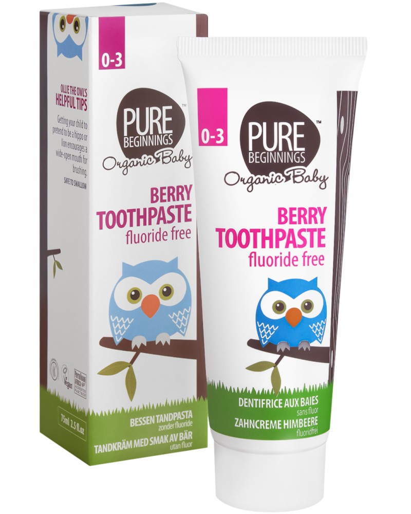 Pure Beginnings Organic Baby Berry Toothpaste -          -   