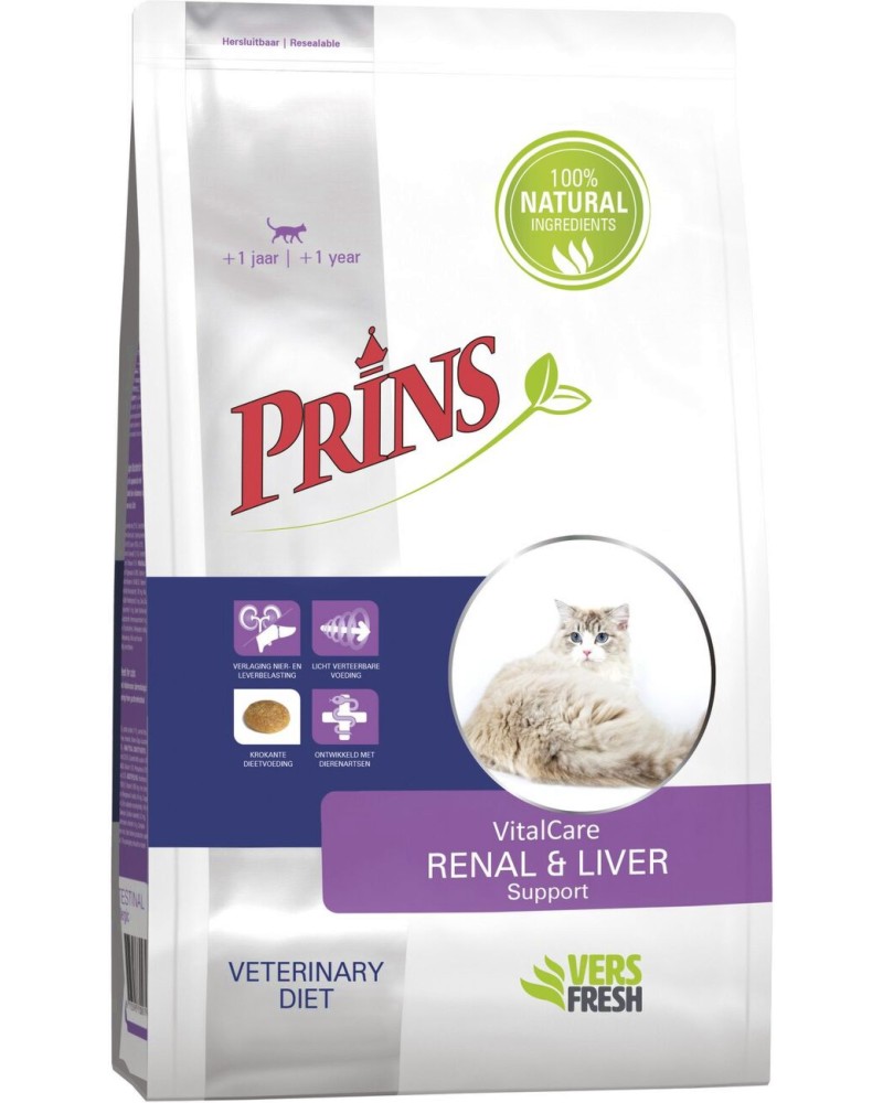 ��������� ���� ����� �� ����� � �������� �������������� � ��� ����������� �������� Prins Vital Care Renal & Liver Support - 1.5 � 5 kg, �� ������� Dietetic, �� ��� 1 ������ - �����