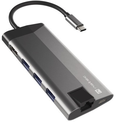 Докинг станция USB-C Natec Fowler Plus Докинг станция USB-C Natec Fowler Plus - 8 порта -