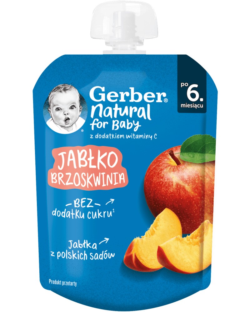       Nestle Gerber Natural for Baby - 80 g,  6+  - 