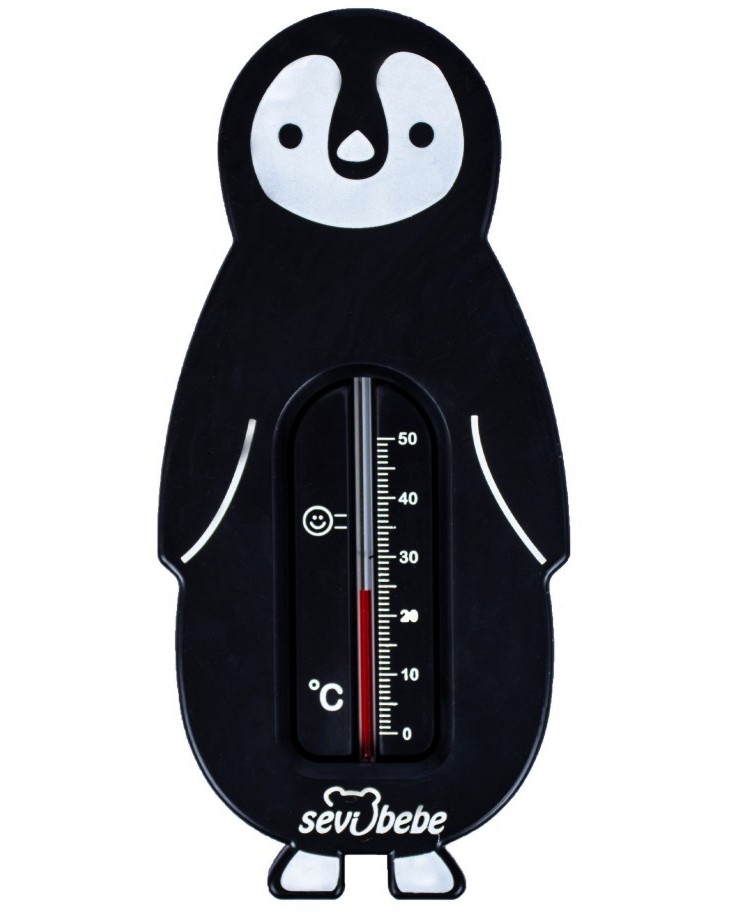 Термометър за баня и стая Sevi Baby Black Penguin Термометър за баня и стая Sevi Baby Black Penguin - продукт