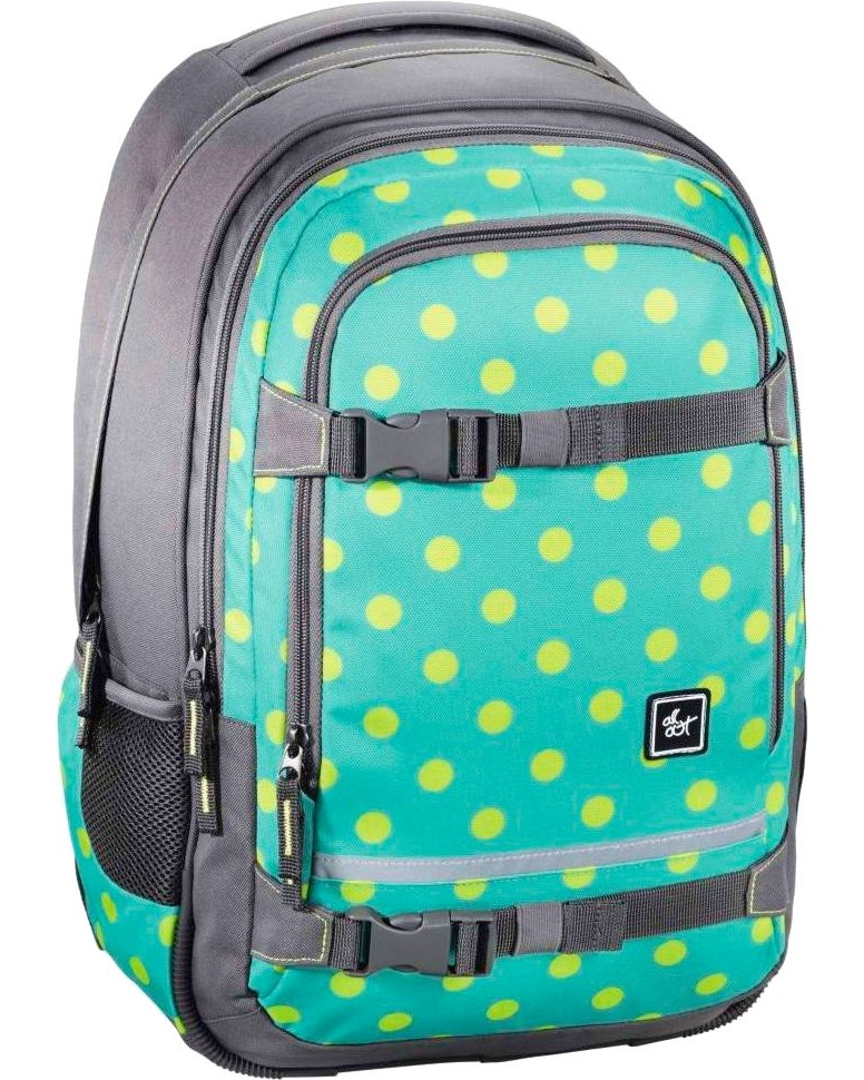 Ученическа раница Allout Bags Selby Mint Dots Ученическа раница Allout Bags Selby Mint Dots - раница
