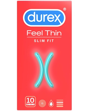 Durex Feel Thin Slim Fit - 10    - 