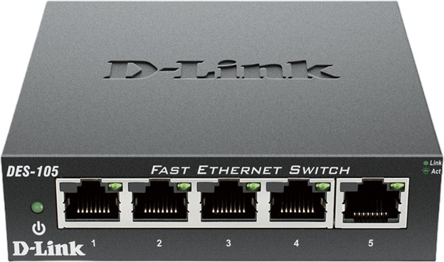Суич Cudy DES-105 Суич Cudy DES-105 - 5 x 100BASE-TX Fast Ethernet, 1 Gbps -
