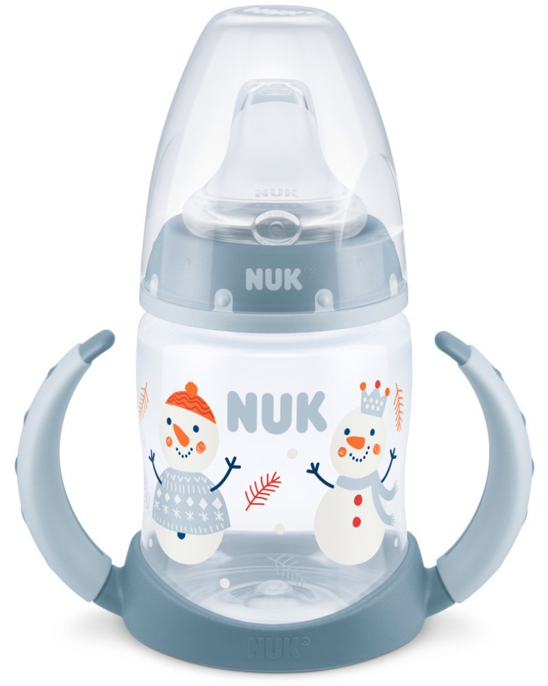 Неразливаща се преходна чаша NUK - 150 ml, с мек накрайник, за 6-18 месеца - чаша