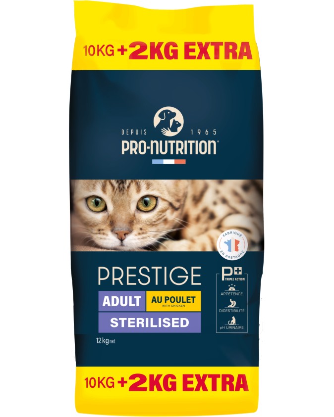            Pro-Nutrition Adult Sterilised - 10 + 2 kg ,  ,   Prestige Cat,    - 