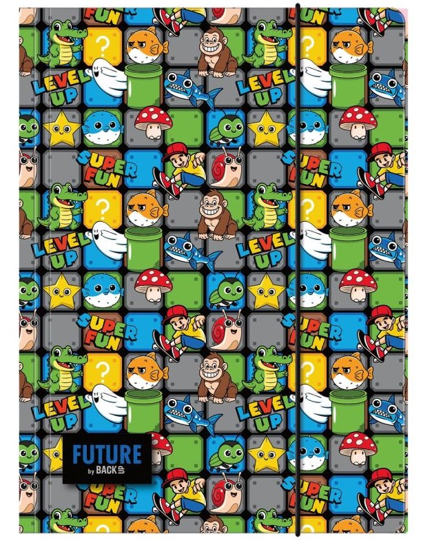 Папка с ластик Derform Папка с ластик Derform - За формат A4 на тема Super Mario -