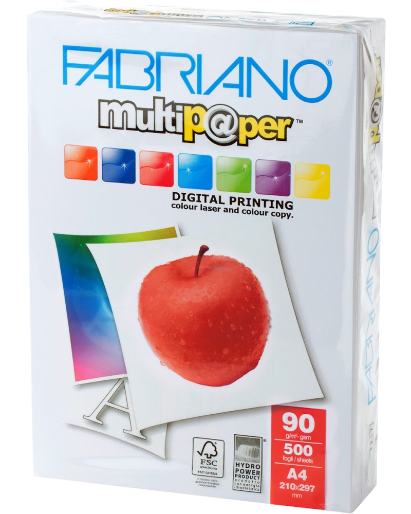    A4 Fabriano Multipaper - 500 , 90 g/m<sup>2</sup>   165 -  