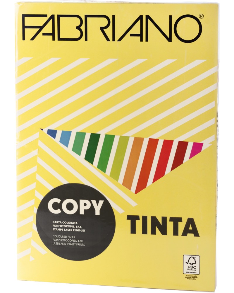 Цветна копирна хартия A3 Fabriano Tinta Цветна копирна хартия A3 Fabriano Tinta - 250 листа, 80 g/m<sup>2</sup> - копирна хартия
