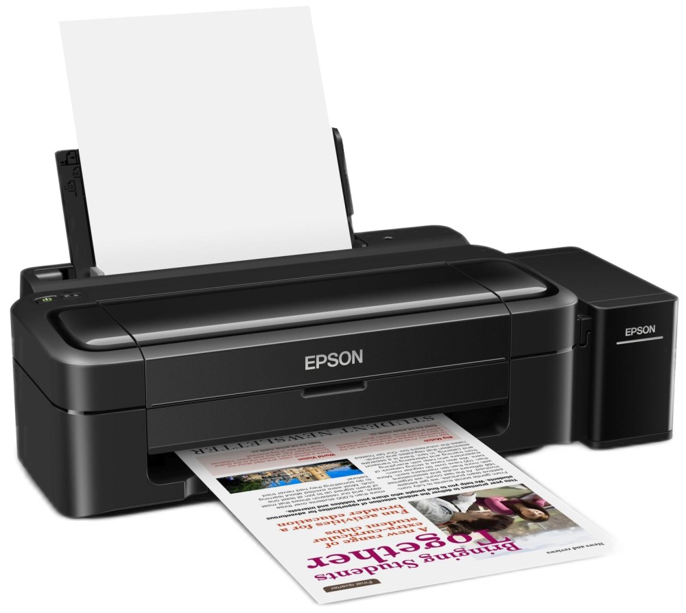 Цветен мастиленоструен принтер Epson EcoTank L1300 Цветен мастиленоструен принтер Epson EcoTank L1300 - 5706 x 1440 dpi, 30 стр./мин, USB, A3+ -