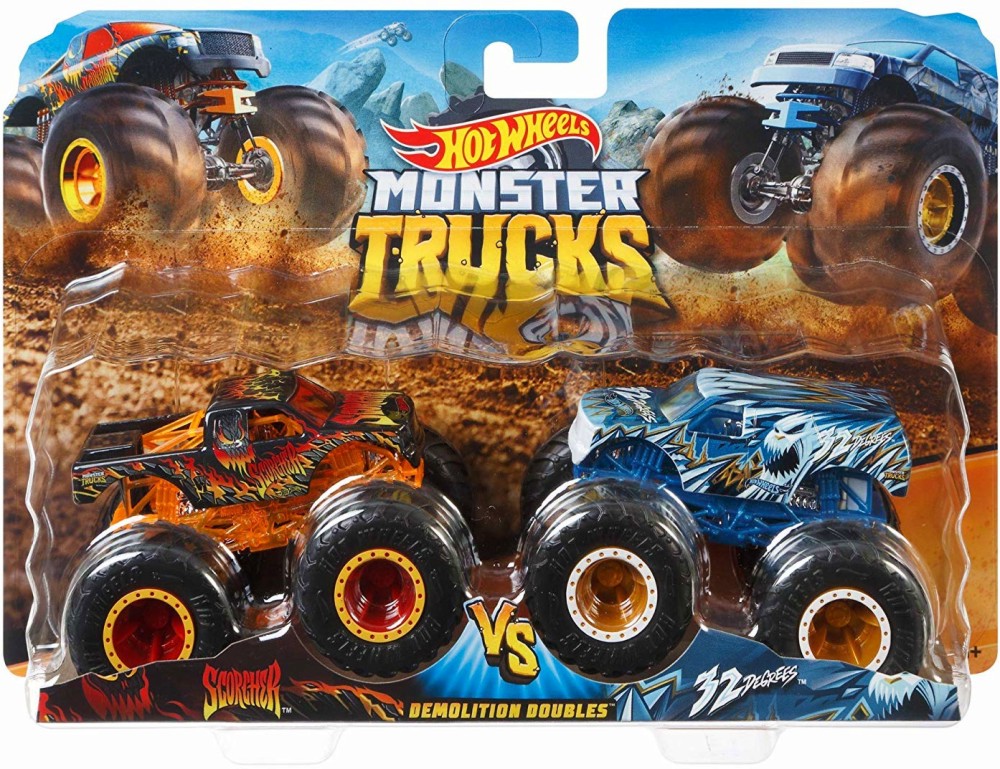 2   Mattel Scorcher vs. 32 Degrees -   Hot Wheels: Monster Trucks - 