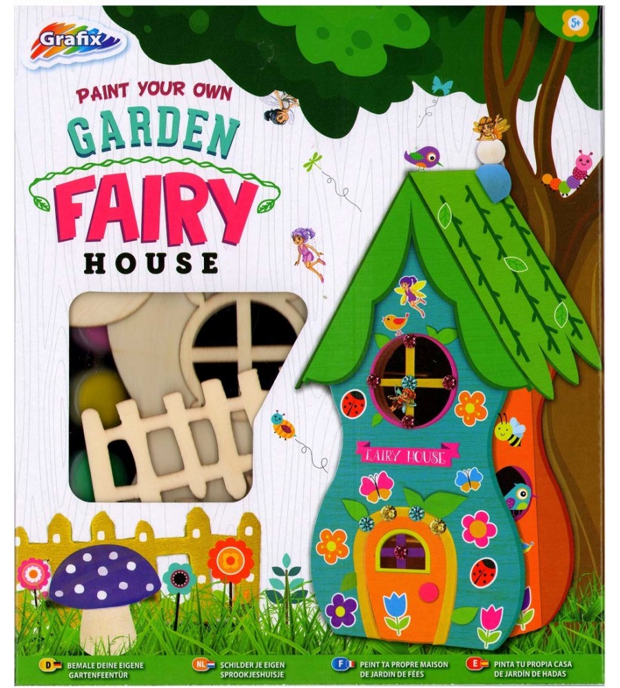 Оцвети сам градинска къщичка за феи Оцвети сам градинска къщичка за феи - Творчески комплект - творчески комплект
