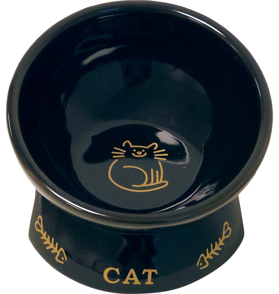 Повдигната керамична купичка за котки Nobby Golden Cat Повдигната керамична купичка за котки Nobby Golden Cat - 0.25 l - купичка