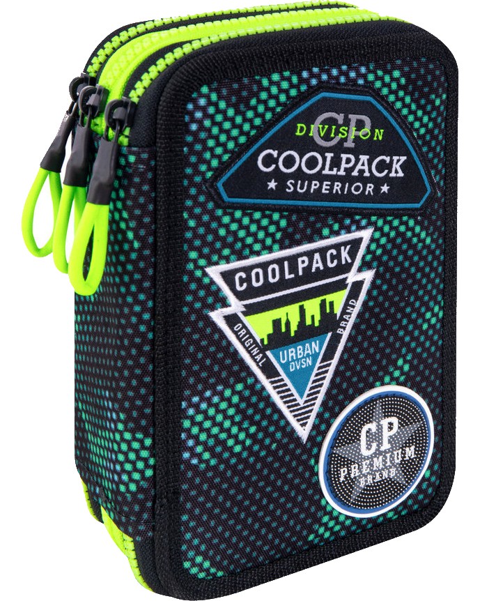 Несесер с ученически пособия - Jumper 3: Badges B'Green Несесер с ученически пособия - Jumper 3: Badges B'Green - несесер