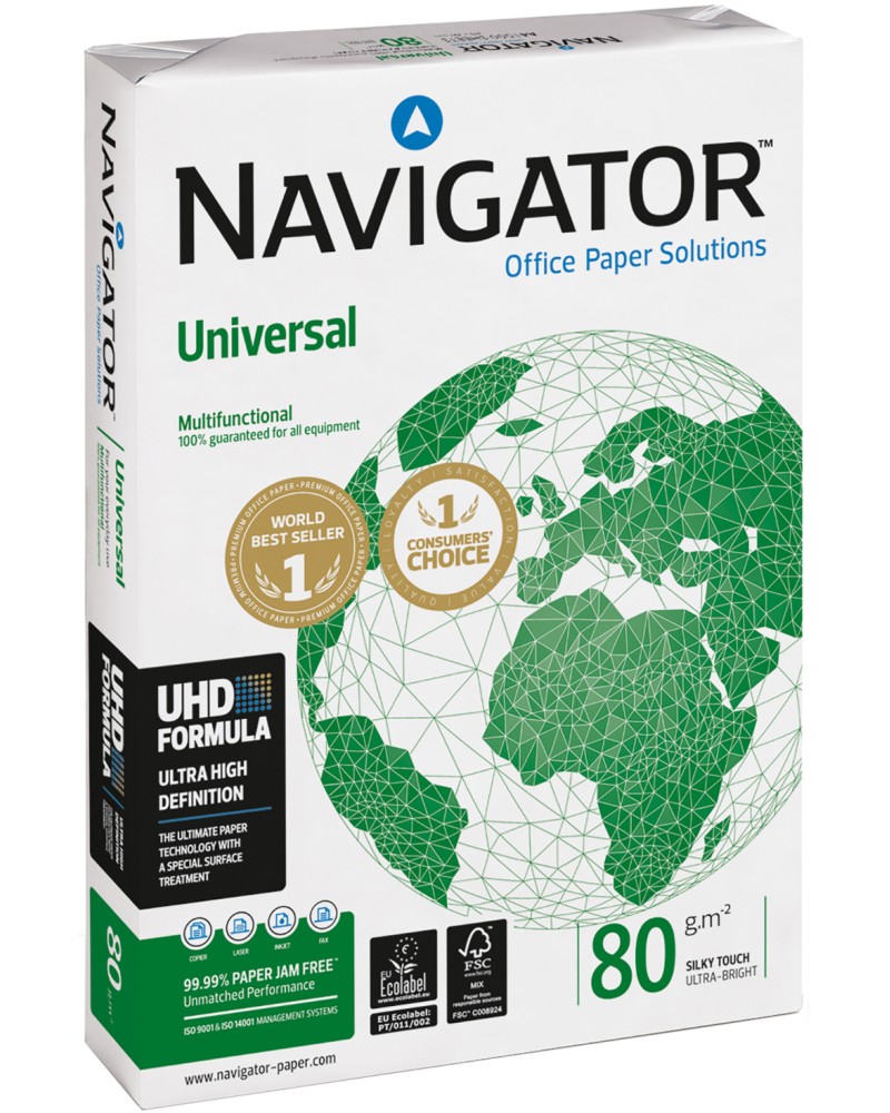   A4 Navigator Universal - 500 , 80 g/m<sup>2</sup>   169 -  