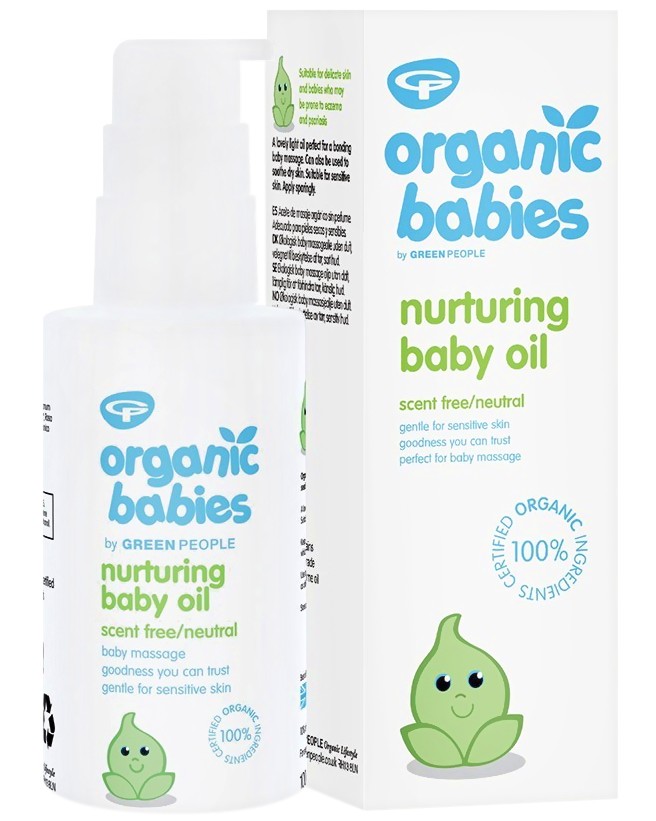 Green People Organic Babies Nurturing Baby Oil -       "Organic Babies" - 