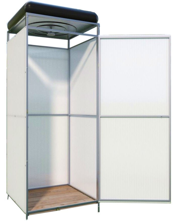 Соларна душ кабина Primaterra Uno - С резервоар с обем 150 l - 