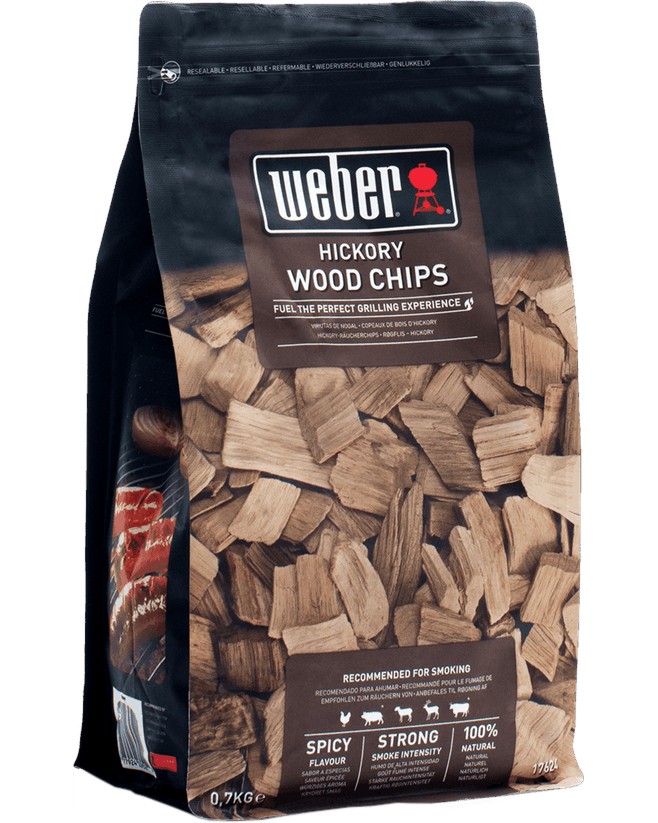 Чипс за опушване Weber - Хикория Чипс за опушване Weber - Хикория - 700 g -