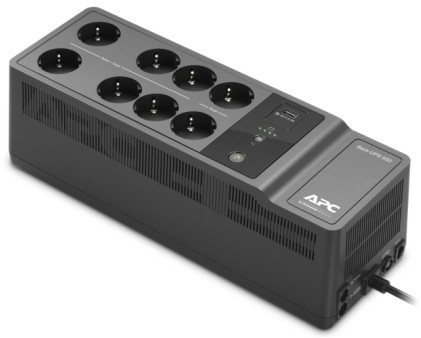 ������������� �������������� ���������� APC Back UPS 650VA - 650 VA, 400 W, 12 V / 7 Ah, 8x Schuko ������, Line Interactive - 