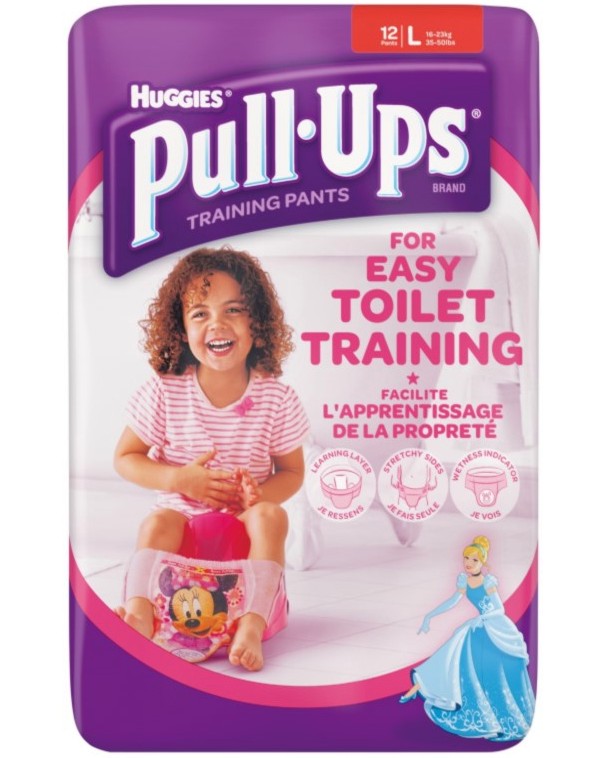 Huggies Pull Ups Girl L -           16  23 kg - 