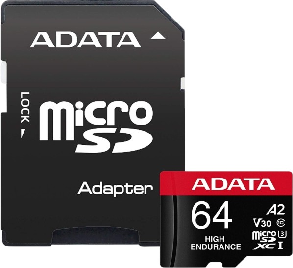 Micro SDXC карта памет 64 GB ADATA V30S Micro SDXC карта памет 64 GB ADATA V30S - Class 10, U3, V30, със SD адаптер, от серията Premier Pro -