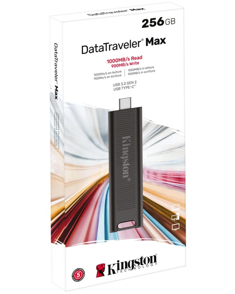 USB-C 3.2 Gen 2   Kingston DataTraveler Max - 256 GB, 512 GB  1 TB - 