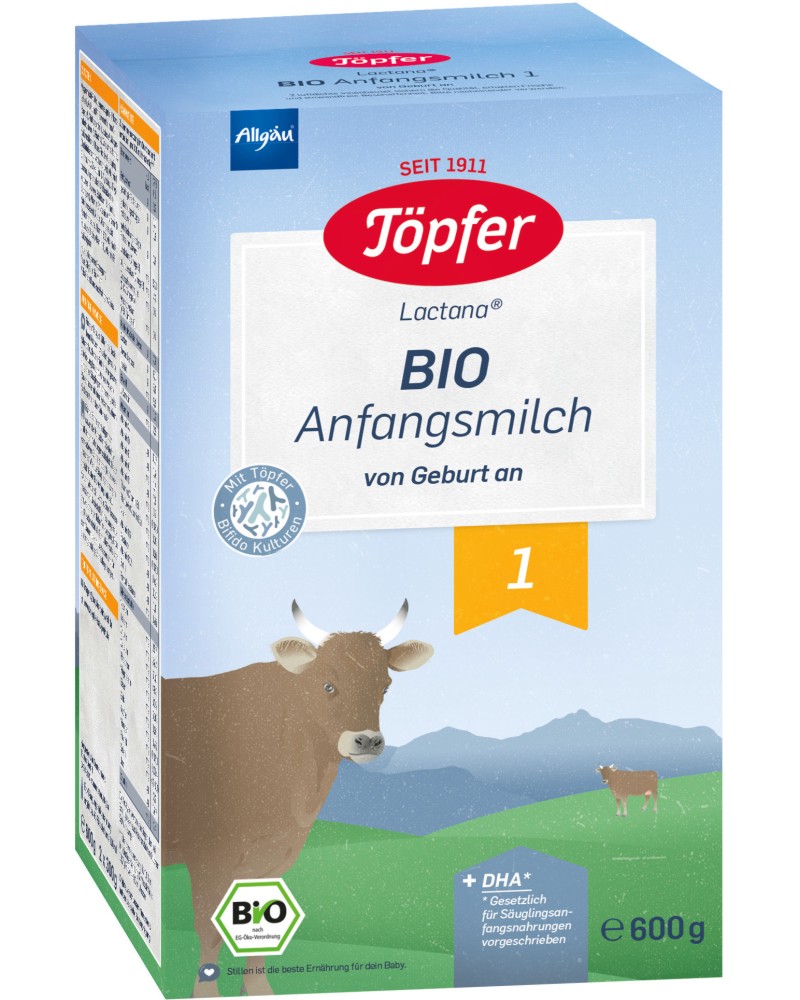      Topfer Lactana Bio 1 - 600 g,   - 