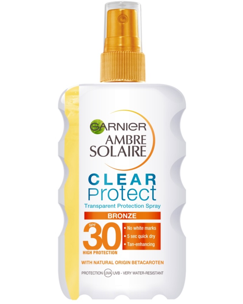 Garnier Ambre Solaire Clear Protect Bronze SPF 30 -     Ambre Solaire - 