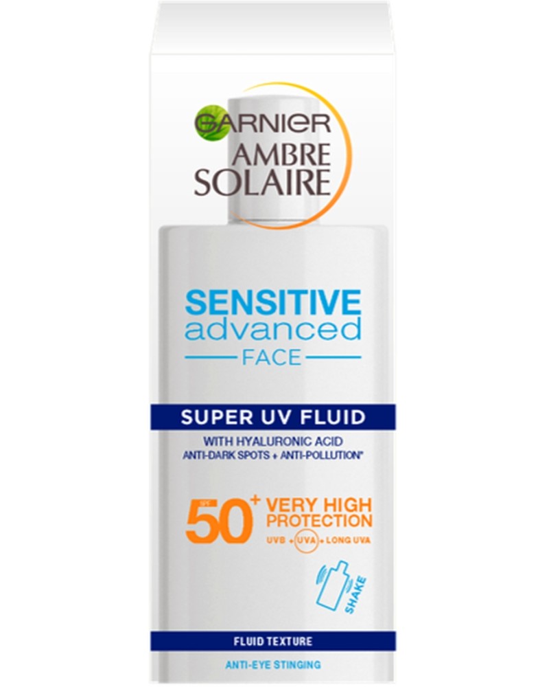 Garnier Ambre Solaire Sensitive Advanced Face Super UV Fluid SPF 50+ -          Ambre Solaire - 