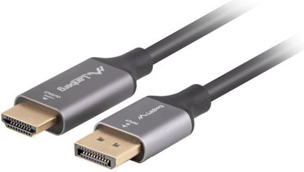 Кабел DisplayPort male към HDMI male Lanberg Кабел DisplayPort male към HDMI male Lanberg - 1.8 m -