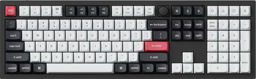 �������� ��������� ������� ���������� Keychron Q6 HE QMK - 100%, Bluetooth, USB-C, RGB ���������, ANSI Layout, Gateron Double-Rail Magnetic Nebula Switch - 