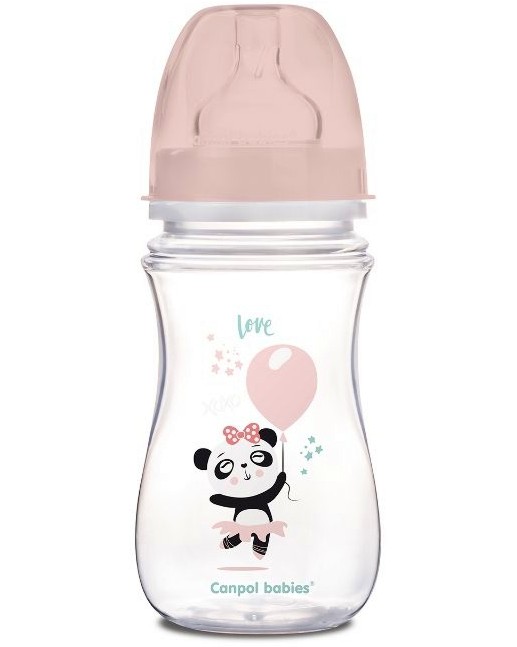   Canpol babies Easy Start - 240 ml,   Exotic Animals, 3+  - 