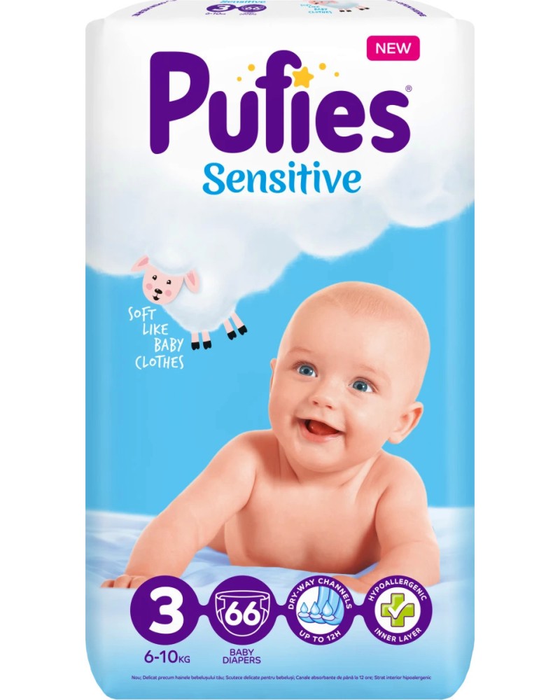  Pufies Sensitive 3 Midi - 66  100 ,   6-10 kg - 