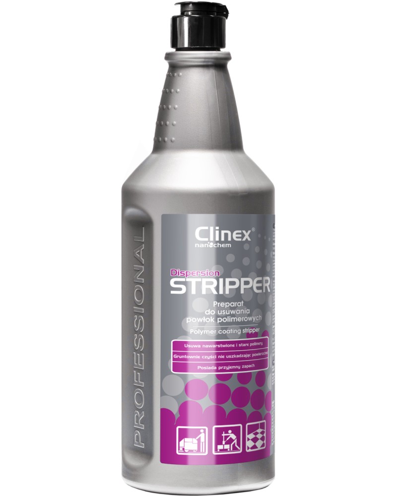 Препарат за премахване на полимерни покрития Clinex Dispersion Stripper Препарат за премахване на полимерни покрития Clinex Dispersion Stripper - 1 и 5 l - продукт