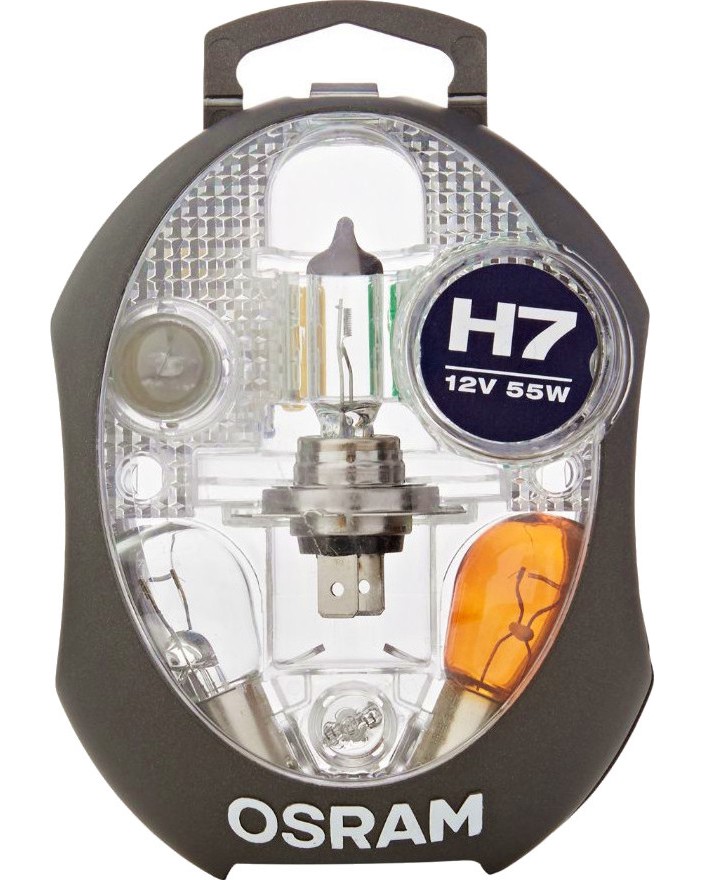 Комплект халогенни крушки за автомобил 12V Osram CLKM H7 Комплект халогенни крушки за автомобил 12V Osram CLKM H7 - 9 броя -