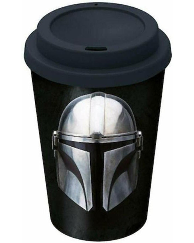 Чаша за пътуване с капаче The Mandalorian Чаша за пътуване с капаче The Mandalorian - 390 ml, на тема Междузвездни войни -