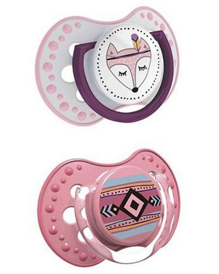 Динамични залъгалки със симетрична форма Lovi Dynamic Динамични залъгалки със симетрична форма Lovi Dynamic - 2 броя, от серията Indian Summer, 18+ м - залъгалка