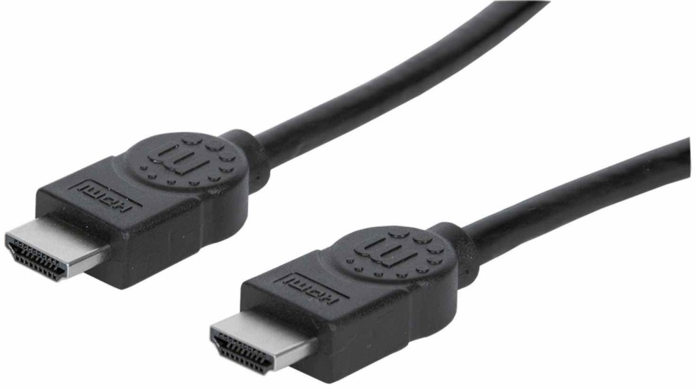 Кабел HDMI male към HDMI male Manhattan Кабел HDMI male към HDMI male Manhattan - С дължина 2 m и Ethernet канал -