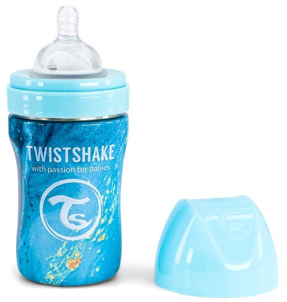 Бебешко шише Twistshake - 260 ml, за 2+ месеца - шише