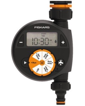 Електронен таймер за поливане Fiskars Електронен таймер за поливане Fiskars - С вътрешна резба ∅ 1/2", ∅ 3/4" и ∅ 1" -
