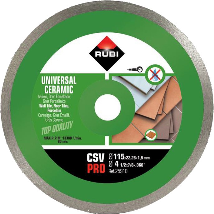     Rubi CSV - ∅ 115 / 1.7 / 22.23 mm   Pro - 