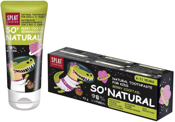 Splat Junior So' Natural Berry Cocktail Toothpaste -          , 6-11  - 