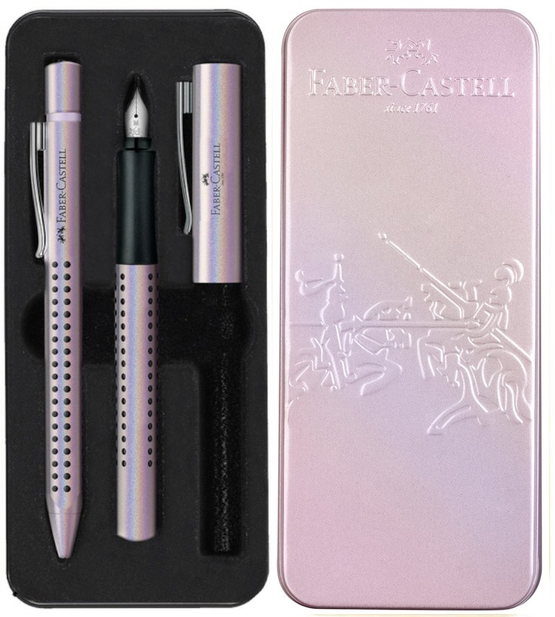 Писалка и химикалка Faber-Castell Grip 2011 Писалка и химикалка Faber-Castell Grip 2011 - В метална кутия -