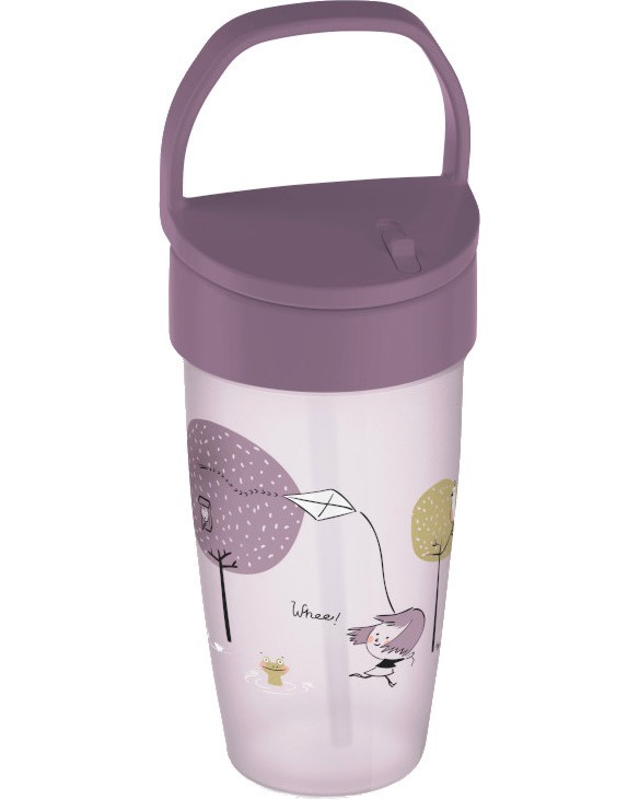 Неразливащо се шише със сламка Lovi Active Неразливащо се шише със сламка Lovi Active - 350 ml, за 14+ месеца - чаша