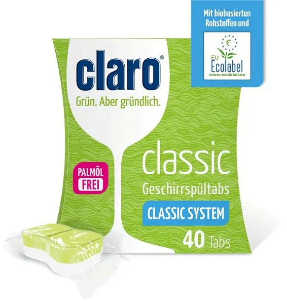 Таблетки за съдомиялна Claro Classic Таблетки за съдомиялна Claro Classic - 40 броя - продукт