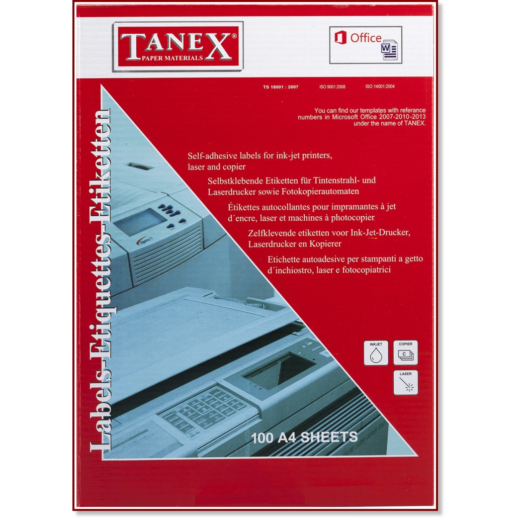      Tanex - 1200     63.5 x 72 mm - 