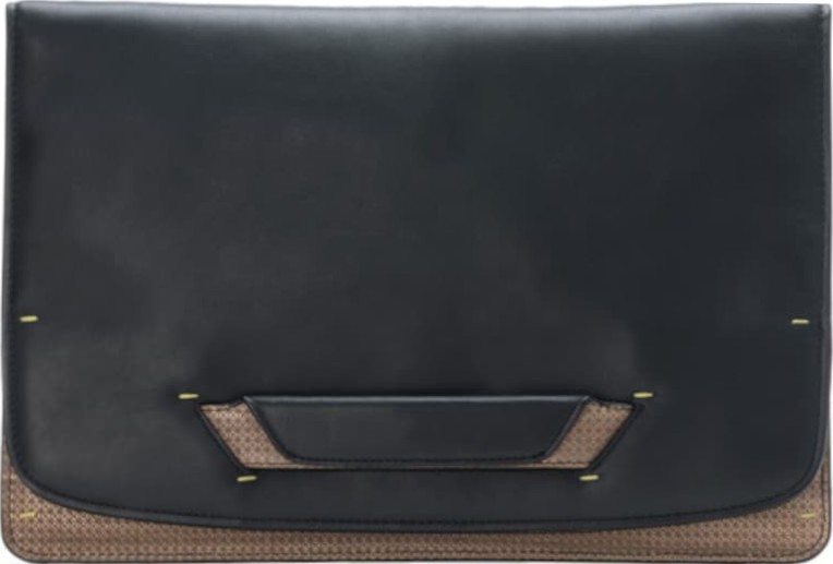 Мъжка кожена чанта Pininfarina Segno Walnut - С RFID защита от колекцията Folio - 