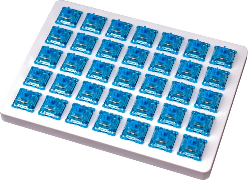 Суичове Keychron Gateron Phantom Blue Суичове Keychron Gateron Phantom Blue - 35 броя за механична клавиатура -